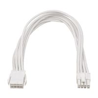 アイネックス PCI Express用電源延長スリーブケーブル 30cm ホワイト PX-015V-WH2 1個 67-9258-61（直送品）