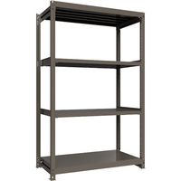 ICHIMAI 重量ボルトレスラック 段荷重1000Kg H2400×W1500×D750 天地4段 単体グレー TH1000-857T4（直送品）