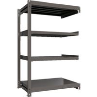 ICHIMAI 重量ボルトレスラック 段荷重1000Kg H1800×W1200×D750 天地4段 連結グレー TH1000-647R4（直送品）