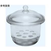 日本理化学器械 ガラスデシケーター(玉蓋タイプ)茶 呼称径120 639-120T 1個 65-8682-88（直送品）