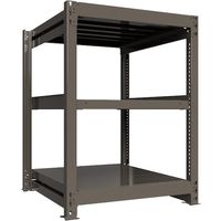 ICHIMAI 重量ボルトレスラック 段荷重1000Kg H1200×W900×D900 天地3段 単体グレー TH1000-439T3（直送品）
