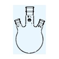 日本理化学器械 三頭フラスコ 頭部15 側部10 10mL 4030-1510 1個 65-8663-50（直送品）