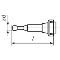 マール 802NW用測定子 φ6mm 802NWt 1個 64-5158-84（直送品）