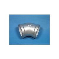 リケン 白 45°エルボ(バンド付) ZD-45BL_50A 1個 64-3300-30（直送品）