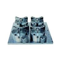 小林鉄工 ビクター ジグチャック TV04 4インチ 3爪 4連マルチプレート仕様 TV04-4P 1台 837-7870（直送品）