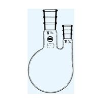 日本理化学器械 二頭フラスコ 白 1000mL 中管・側管29/42・15/25 角度5° 037-29180 1個 65-8669-07（直送品）