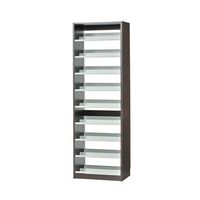 オークス タンデムCDストッカー 59×37×180cm ウォルナットダーク TCS590D 1個 62-9938-29（直送品）