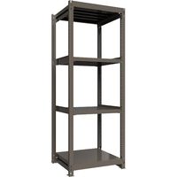 ICHIMAI 重量ボルトレスラック 段荷重1000Kg H2400×W900×D750 天地4段 単体グレー TH1000-837T4（直送品）