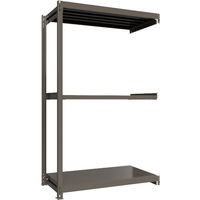 ICHIMAI 重量ボルトレスラック 段荷重1000Kg H2400×W1500×D750 天地3段 連結グレー TH1000-857R3（直送品）