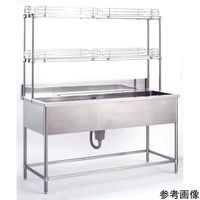 キャニオン シンク用シェルフ レッジ付 奥行360mm×間口897mm×高さ755mm NRTS-3609L 1台 4-6248-07（直送品）