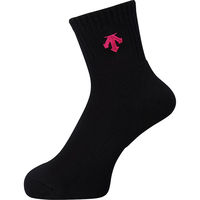 DESCENTE(デサント) バレーボール 靴下 スーパーショートソックス 28-31 ブラック×マゼンタ DVB9640B（直送品）