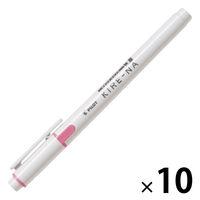パイロット ツイン蛍光ペン KIREーNA(キレーナ) ピンク SKIW-1-P 1セット(1本×10)