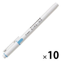 パイロット ツイン蛍光ペン KIREーNA(キレーナ) ブルー SKIW-1-L 1セット(1本×10)