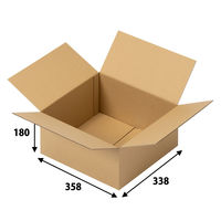 【100サイズ】現場のチカラ 1100×800カゴ台車積載向けダンボール 1段：6箱 358×338×180mm 1梱包（20枚） オリジナル