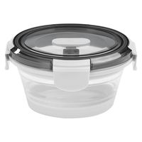 ヒロショウ クラルテ 耐熱ガラス製 保存容器 丸型ミニ 2点セット