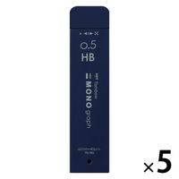 トンボ鉛筆 シャープ芯 モノグラフMG0.5mm HB ネイビー R5-MGHB42 1セット(1本×5)
