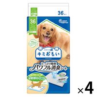 エリエール キミおもい パワフル消臭シート ワイド 無香タイプ 36枚入 4袋 大王製紙