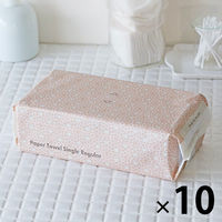 ペーパータオル アスクル オリジナルペーパータオル 中判・シングル 再生紙 クラフト 大容量 段ボール古紙使用 1セット（300枚入×10個入り） オリジナル