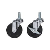 SUS 【数量10以上】φ50キャスターブレーキ付 GFN-512-10 1個 257-8699（直送品）