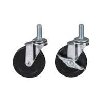 SUS 【数量10以上】φ100キャスタM16BーE導電 GFN-543-10 1個 256-9962（直送品）