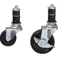 SUS 【数量10以上】フレームキャスターNφ65ナイロンB (ゴム) GFN-571-10 1個 256-8425（直送品）