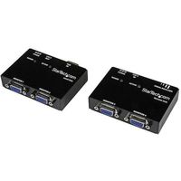 スターテック VGAエクステンダー/Cat5/アナログRGBビデオディスプレイ延長器/最大150m/送信機・受信機セット ST121UTP（直送品）
