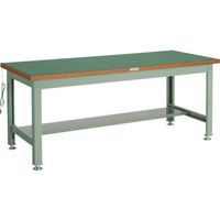 TRUSCO 中荷重作業台(2000kg)DW型 900X750XH742 帯電防止マット張り グリーン色 DW-900D 1台（直送品）