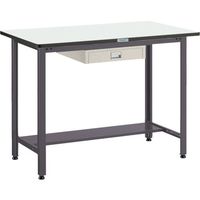 TRUSCO 中荷重立作業台(500kg)HAEW型 900X750XH885 薄型1段引出付 ダークグレー色 HAEWP-0975UDC1（直送品）