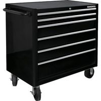 スナップオン・ツールズ バーコ 6段引き出し ロールキャブ ブラック ゴムマット仕様天板 K1475KXL6PC 1台 135-0676（直送品）