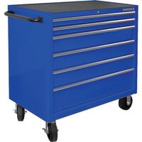 スナップオン・ツールズ バーコ 6段引き出し ロールキャブ ブルー ゴムマット仕様天板 K1475KXL6PCM 1台 135-0673（直送品）