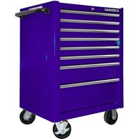 スナップオン・ツールズ バーコ 8段引き出し ロールキャブ パープル ゴムマット仕様天板 K1475K8PEV 1台 135-0664（直送品）