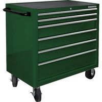 スナップオン・ツールズ バーコ 6段引き出し ロールキャブ マイカグリーン ゴムマット仕様天板 K1475KXL6PAW 1台（直送品）
