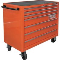 スナップオン・ツールズ バーコ 7段引き出し ロールキャブ バーコオレンジ ゴムマット仕様天板 K1475KXL7PSP 1台（直送品）
