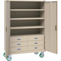 トラスコ中山 TRUSCO スーパーヘビーキャビネット キャスター付 SHC-603MC6L 1台 585-6923（直送品）