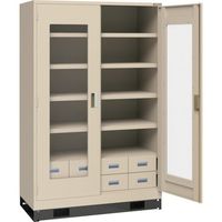 トラスコ中山 TRUSCO スーパーヘビーキャビネット 窓・引出小8個ベース付 SHC-604LB8S-A 1台 585-6950（直送品）