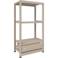 トラスコ中山 TRUSCO M3型中量棚 W900XD595XH1800 引出1段付 M3-6364-HM