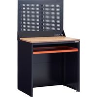 トラスコ中山 TRUSCO TWB型オープン台 900X650XH920 コンセント パンチングパネル付 黒 TWB-900CP 1台（直送品）