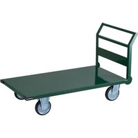 トラスコ中山 TRUSCO 鋼鉄製運搬車 ハンドル側自在車輪 1400X750 φ200プレス車 SH-1LC 1台 256-5601（直送品）