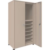 TRUSCO M3型中量棚 背板・側板・扉付 W900XD571XH1800 引出用スライド棚6段付 M3-6363-SL6-SGD 1台（直送品）