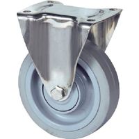 テンテキャスター プレート式キャスター"ALPHA(タイヤ痕レスタイプ・ステンレス金具) φ125 固定式 8478UFX125P62 1個（直送品）