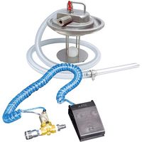 アクアシステム エア式バキュームクリーナー 掃除機 オイルストッパー付 足元スイッチ仕様 APPQO400ーAF 1台 535-6314（直送品）