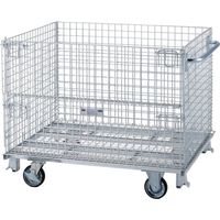 トラスコ中山 TRUSCO ネットパレット ハンドル キャスター付 1200X1000X995 クロムフリー T1012AGSH 1台（直送品）