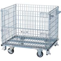 トラスコ中山 TRUSCO ネットパレット ハンドル キャスター付 1000X800X935 500kg TNP3NSH 1台（直送品）