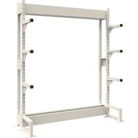 トラスコ中山 TRUSCO ボルトレス長尺保管棚M1.5 単式基本1800X450XH1800 4段 VRM1.56654 1台（直送品）