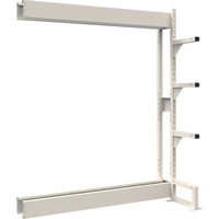 トラスコ中山 TRUSCO ボルトレス長尺保管棚M1.5 単式連結1800X450XH2400 4段 VRM1.58654B 1台（直送品）