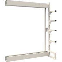 トラスコ中山 TRUSCO ボルトレス長尺保管棚M1.5 単式連結1800X450XH2400 5段 VRM1.58655B 1台（直送品）