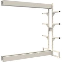 トラスコ中山 TRUSCO ボルトレス長尺保管棚M1.5 複式連結1800X300XH2100 4段 VRM1.57634BW 1台（直送品）