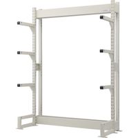 トラスコ中山 TRUSCO ボルトレス長尺保管棚M3 単式基本1500X450XH2400 4段 VRM38554 1台 538-0604（直送品）