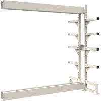 トラスコ中山 TRUSCO ボルトレス長尺保管棚M3 複式連結1800X450XH2400 5段 VRM38655BW 1台（直送品）