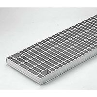 カネソウ スチール製グレーチング ボルト固定式 滑り止め模様付 横断溝用 HXBL-86055 1枚 574-0256（直送品）